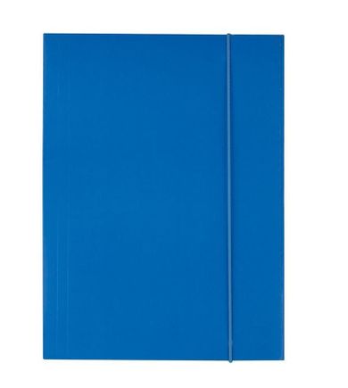 D.rect, teczka kartonowa z gumką, A4, niebieska, 300g, 1 szt.