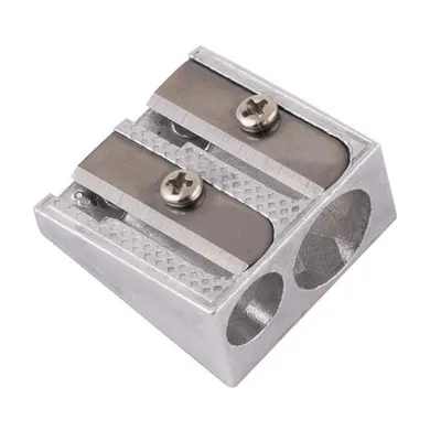 D.Rect, temperówka metalowa, podwójna, 12 szt.