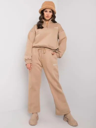 Dres damski, beżowy, Ex Moda