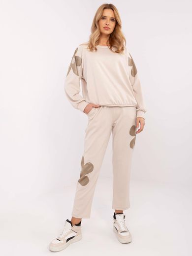 Dres damski, beżowy, Italy Moda