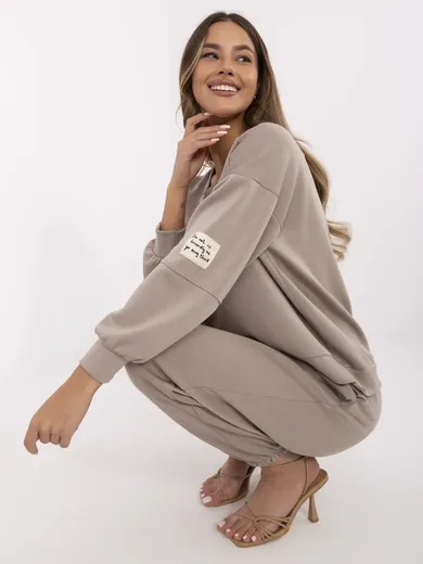 Dres damski, beżowy, Italy Moda