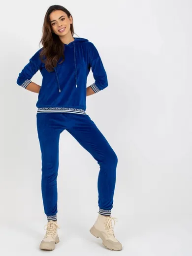 Dres damski, welurowy, niebieski, Relevance