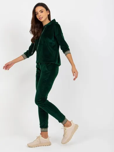 Dres damski, welurowy, zielony, Relevance