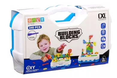 Dromader, klocki konstrkcyjne w walizce, 240 elementów