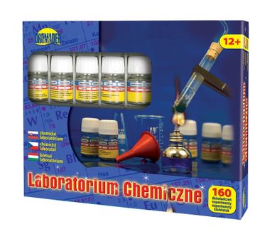 Dromader, zabawka naukowa, Laboratorium chemiczne, 160 eksperymentów