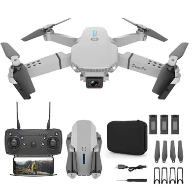 Dron, E88 Pro, zestaw: dron z pokrowcem, baterie 1800mAh