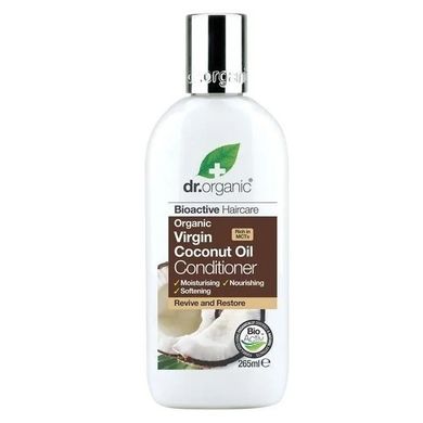 Dr.Organic, Virgin Coconut, Oil Conditioner, odżywka regenerująca do włosów kręconych i grubych, 265 ml