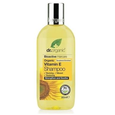 Dr.Organic, Vitamin E Shampoo, szampon rewitalizująco-regenerujący do włosów cienkich, 265 ml