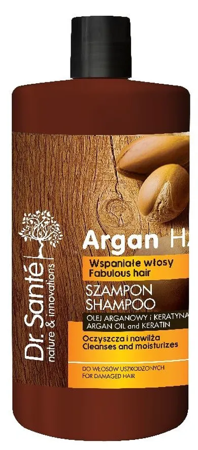 Dr.Sante, Argan Hair, szampon oczyszczający do włosów uszkodzonych, 1000 ml