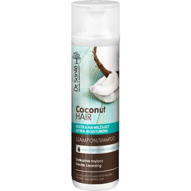 Dr.Sante, Coconut Hair, szampon nawilżający do włosów suchych i łamliwych, 250 ml