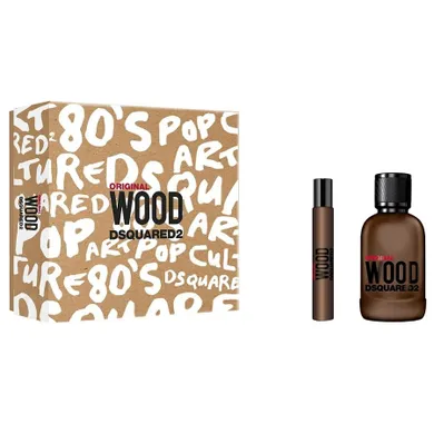 Dsquared2, Original Wood zestaw, woda perfumowana spray, 100 ml + woda perfumowana spray, 10 ml