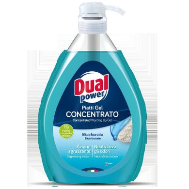 Dual Power, płyn do mycia naczyń, bicarbonato, 1l