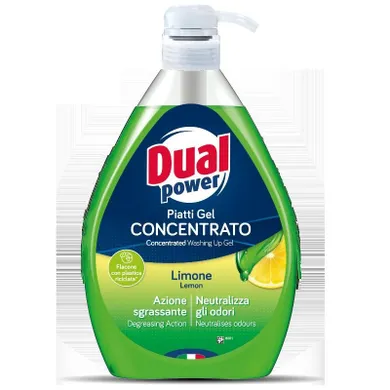 Dual Power, płyn do mycia naczyń, limone, 1l
