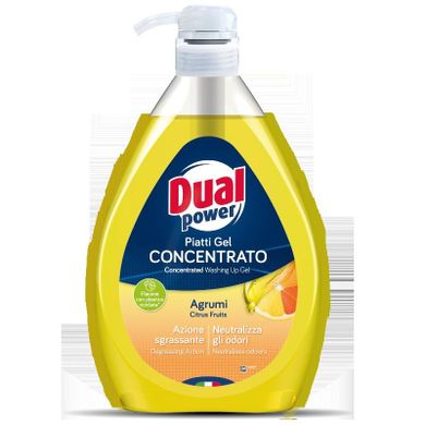 Dual Power, płyn do mycia naczyń, owoce cytrusowe, 1l