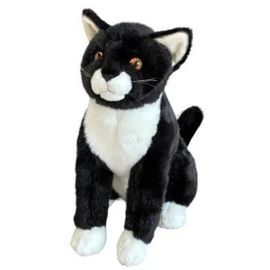 Dubi, Kot siedzący, maskotka, czarny, 28 cm