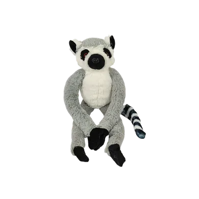 Dubi, Lemur wiszący, z rzepami, maskotka, 30 cm