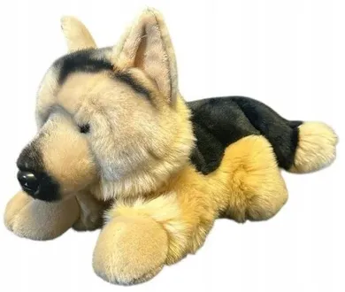 Dubi, Pies owczarek niemiecki leżący, maskotka, 30 cm