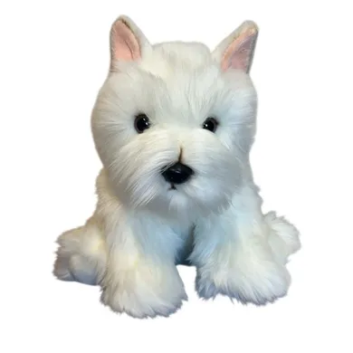 Dubi, Pies West Terrier siedzący, maskotka, 30 cm