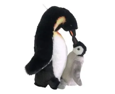Dubi, Pingwin z młodym, maskotka, 28 cm