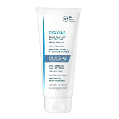 Ducray, Dexyane, emolientowy balsam zmiękczający przeciw swędzeniu, 200 ml