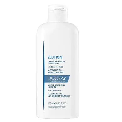 Ducray, Elution, delikatny szampon przywracający równowagę skórze głowy, 200 ml