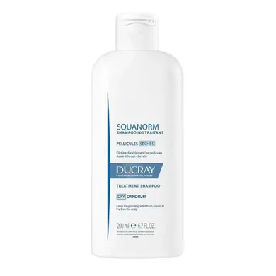 Ducray, Squanorm, szampon leczniczy do łupieżu suchego, 200 ml