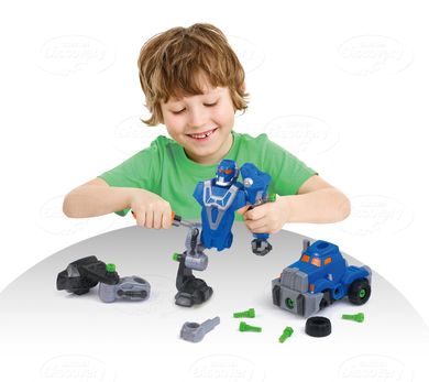 Dumel Discovery, Silverlit, Rozkręcony robot niebieski, zabawka interaktywna, 43507