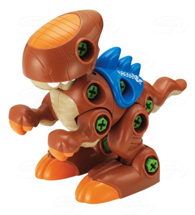 Dumel Discovery, zabawka edukacyjna, rozkręcony Dino brązowy, 43527