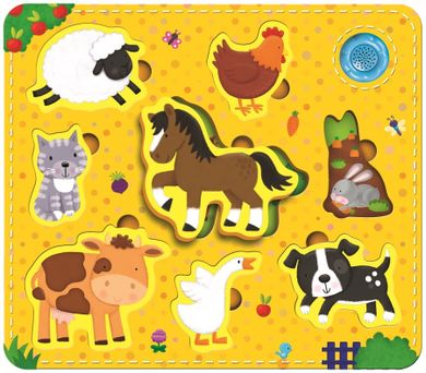 Dumel Discovery, zwierzątka, miękkie puzzle dźwiękowe