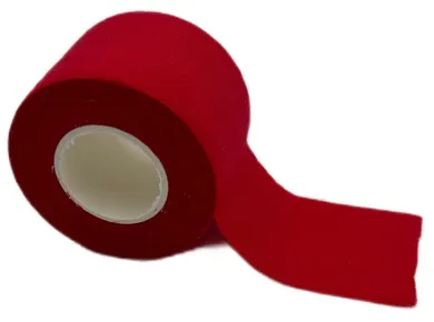 Dunlop, taśma tejp tape sportowa kinesiologiczna, czerwona, 7,3mx3,8 cm