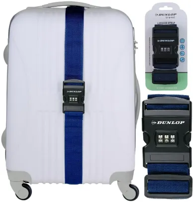 Dunlop, uniwersalny pas zabezpieczający do walizki, na szyfr, 200-5 cm