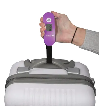 Dunlop, waga elektroniczna turystyczna, fioletowa, max 40 kg