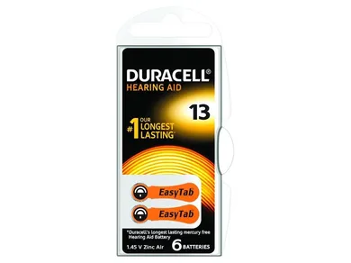 Duracell, bateria 1.4V DA13 do aparatów słuchowych
