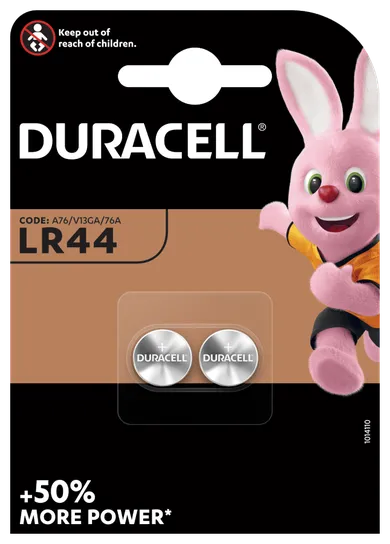 Duracell, bateria alkaliczna, LR44, 2 szt.