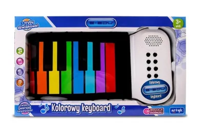 E-Edu, kolorowy keyboard, zabawka muzyczna