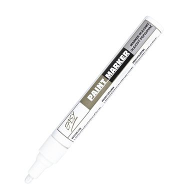 Easy Stationery, marker olejowy, biały, 8,5 ml, 10 szt.