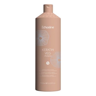 Echosline, Keratin Veg, regenerujący szampon do włosów, 1000 ml