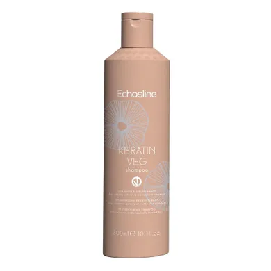 Echosline, Keratin Veg, regenerujący szampon do włosów, 300 ml