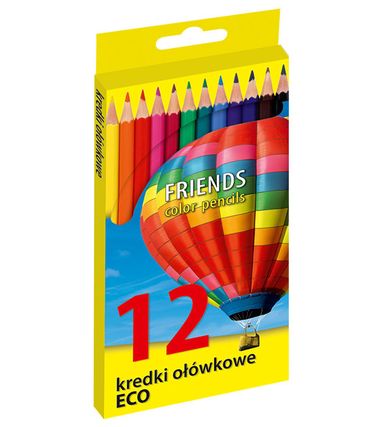 Eco, kredki ołówkowe, 12 kolorów