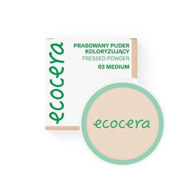 Ecocera, Color Pressed Powder, puder prasowany, light medium, 8.5g