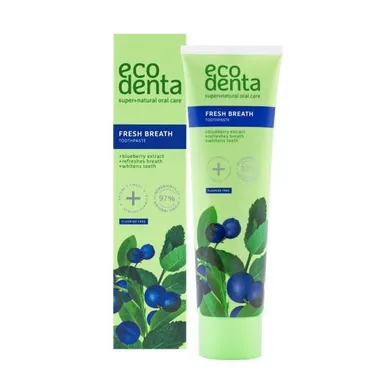 Ecodenta, Green Line, pasta do zębów, Fresh Breath, odświeżająca z borówką, 100 ml