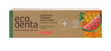 Ecodenta Organic, pasta dla dzieci, owocowa, 75 ml
