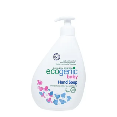 Ecogenic, mydło do rąk w płynie dla dzieci z pompką, bezzapachowe, 500 ml