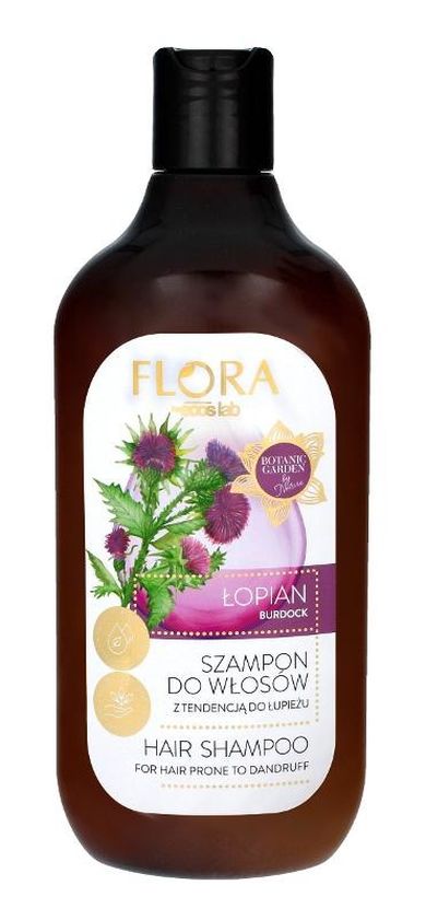 Ecos Lab Flora, szampon do włosów z tendencją do łupieżu, łopian, 500 ml