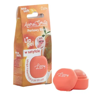 EcoSoft, Lip Gel, mega nawilżający żel do ust, Aperol Spritz, 6.2 g