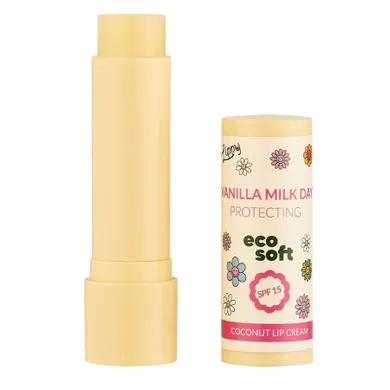 EcoSoft, Lippy Day, kokosowy krem do ust, Vanilla Milk, 4.8g