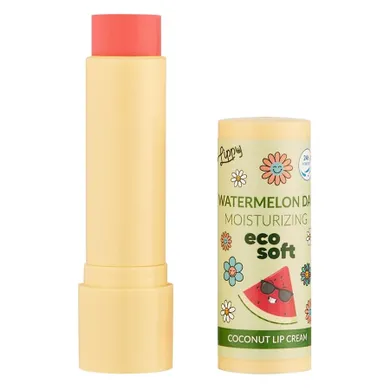 EcoSoft, Lippy Day, kokosowy krem do ust, Watermelon, 4.8 g