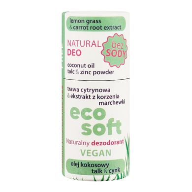 Ecosoft, Natural Deo, naturalny dezodorant bez sody, Sensitive, 40g