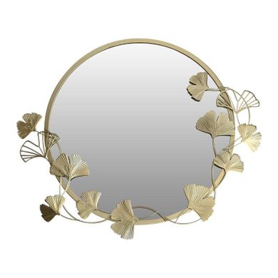 Edaxo, Sol, lustro ścienne z ozdobną ramą, okrągłe, 50 cm