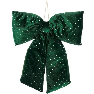 Edelman, Mica, kokarda dekoracyjna, zielona, 39-50 cm